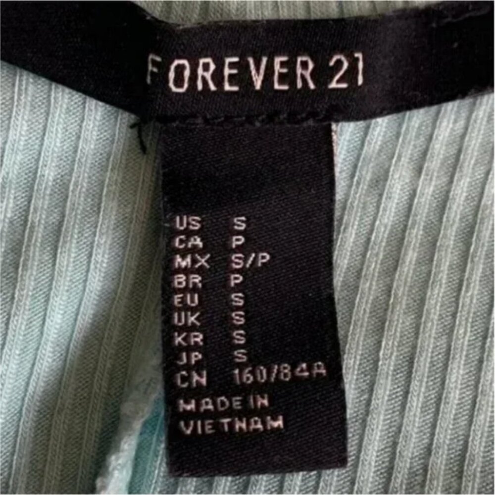 Forever 21 Fit and Flare Seafoam Green Dress Size Small - Picture 7 of 7